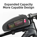 Bike Accessories Cycling Top Front Tube Frame Bag Large Capacity MTB Road Bicycle Pannier Black